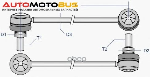 Фото Стойка стабилизатора Moog TOLS0376