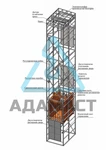 фото Шахтный подъемник с самонесущей шахтой