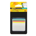 фото Закладки самоклеящиеся POST-IT Professional, пластик, 50 мм, 4 цвета х 6 шт., суперклейкие, со сгибом