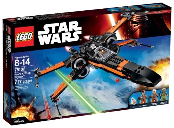 Фото Lego Дания Конструктор Lego Star Wars 75102 Poe's X-Wing Fighter (Лего 75102 Истребитель По)