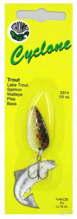 Фото Блесна Thomas Cyclone (1/6 oz) Расцветка... BT (BROWN TROUT)