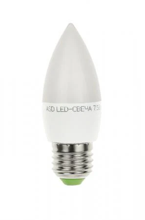 Фото Лампа светодиодная LED-СВЕЧА-standard 7.5Вт 160-260В Е14 4000К 600Лм ASD