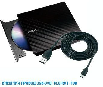 Фото Внешний Привод USB-DVD, BLU-RAY, FDD