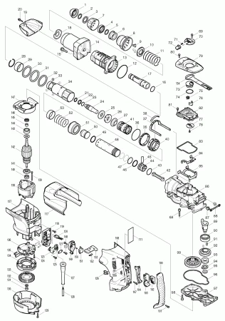 Фото Кольцо стопорное MAKITA ф44 HR5201/5210C/5211C мет.