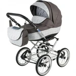 фото Коляска 2 в 1 BeBe-mobile Santana 539G коричневая с белым