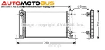 фото Радиатор охлаждения двигателя Ava FT2251