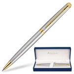 фото Ручка шариковая WATERMAN Hemisphere Stainless Steel GT, корпус латунь, позолоч. детали, S0920370,син