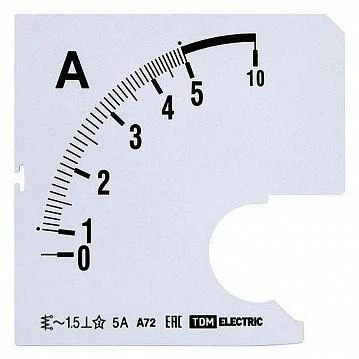 Фото Шкала Ш72 400/5А-1,5 (для А72 Х/5А) | код. SQ1102-0199 | TDM