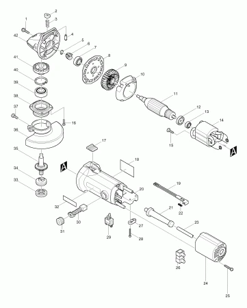 Фото Штифт MAKITA 9525 фиксатора шпинделя мет.