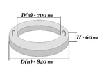 фото Кольцо железобетонное опорное КО-6
