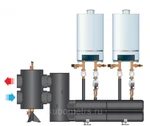 фото Универсальная каскадная система для настенных конденсационных котлов большой мощности
