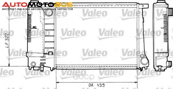 Фото Радиатор охлаждения двигателя Valeo 730365