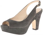 фото Sacha London Women's Elga Platform Pump, Grey Kid Suede