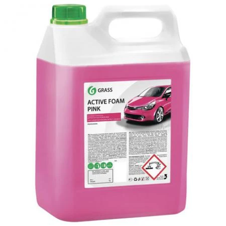 Фото Шампунь автомобильный для автоматической и ручной мойки 6 кг GRASS ACTIVE FOAM PINK "Розовая пена"