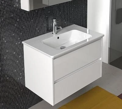 Фото Berloni Bagno FORM FOBS04+8822111 Тумба с раковиной на 80 см | интернет-магазин сантехники Santehmag.ru