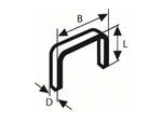 фото Скобы 6 мм тип 53 ( 1000 шт.) BOSCH