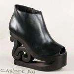 фото Jeffrey Campbell JEFFREY CAMPBELL ботильоны на танкетке SKATE black