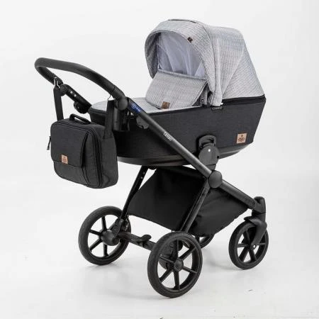 Фото Коляска 3 в 1 BeBe-mobile Cezaro черный/серый