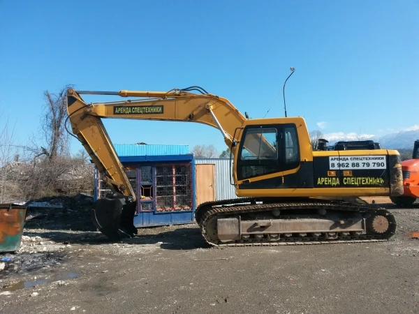 Фото Экскаватор гусеничный кубовик услуги аренда Сочи Адлер