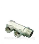 фото Коллектор 3/4" внутр(г)х2 отвода 1/2" внутр(г)х3/4" нар(ш) Valtec