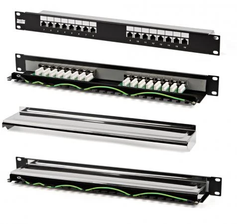 Фото Hyperline PP-19-16-8P8C-C5e-SH-110D Патч-панель 19"