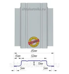 Фото №5 Металлический штакетник (евроштакетник) узкий 85мм Оцинкованный