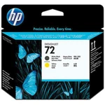 фото Головка печатающая для плоттера HP (C9384A) Designjet T610/795/1100 и др., №72, черная матовая и желтая, оригинальня