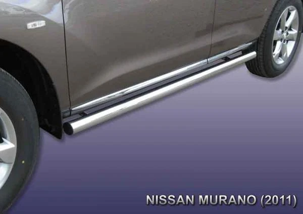 Фото Slitkoff Защита порогов d57 труба Nissan Murano 2011