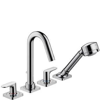 Фото Hansgrohe Axor Citterio M 34454000 Смеситель для ванны, монтаж на плиточный бортик (хром) | интернет-магазин сантехники Santehmag.ru