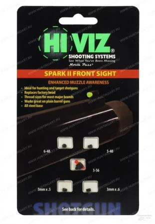 Фото Мушка Hiviz оптоволоконная Spark II front sight универсальная Цвет Красный