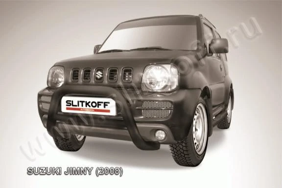 Фото Slitkoff Кенгурятник d76 низкий черный SUZUKI JIMNY (1998)