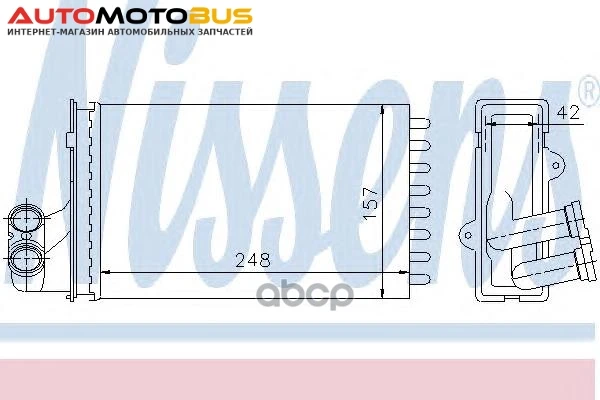 Фото Радиатор отопителя Nissens 72984