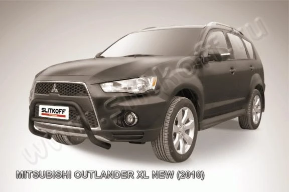 Фото Slitkoff Кенгурятник d57 низкий черные MITSUBISHI OUTLANDER XL NEW (2010)