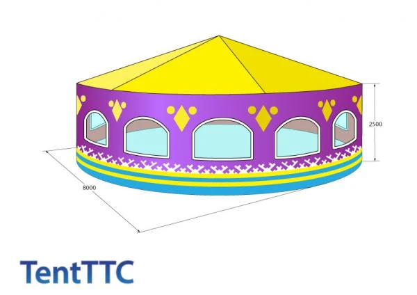 Фото Круглые шатры из тента