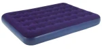 фото Надувная кровать Relax Flocked air bed DOUBLE кровать без встр. Насоса 191x137x22 синий 20256 (18998)