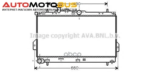 Фото Радиатор охлаждения Ava HY2097