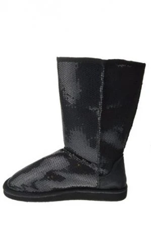 Фото ALING 7 Womens Sequin Shearling Boots Black