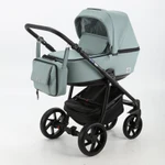 фото Коляска 2 в 1 BeBe-mobile Gusto Deluxe эко-кожа серо-зеленый