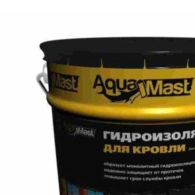 Фото Гидроизоляция для кровли битумно-резиновая AquaMast 18кг