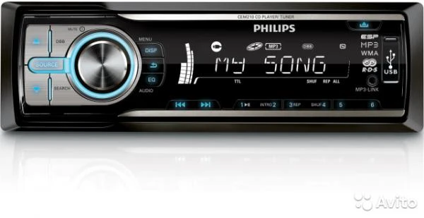 Фото Автомагнитола новая Philips CEM210