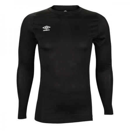 Фото Футболка тренировочная Umbro Base layer Jersey LS (Размер: S; Цвет: Черно-белая;)