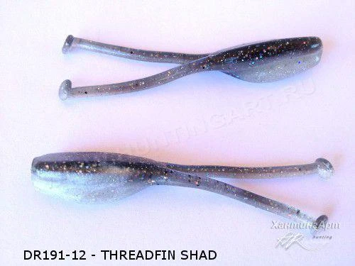 Фото Силиконовые приманки Bobby Garland Slab Dockt'R Расцветка DR191 Threadfin Shad