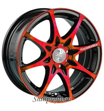 Фото Racing Wheels H-480 6x14/4x108 D67.1 ET38 BK-ORD F/P