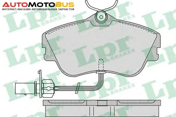Фото Комплект тормозных колодок Lpr 05P977