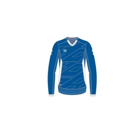 Фото Футболка игровая Umbro Verdao Jersey LS (Размер: S; Цвет: Бело-синий;)