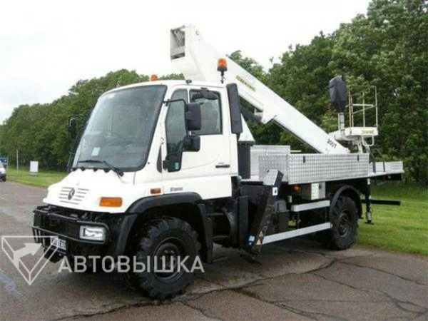 Фото Автоподъемник телескопический АГП-22Т на шасси Mercedes-Benz Unimog