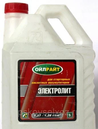 Фото Электролит 1.28 ( 5Л) OIL RIGHT