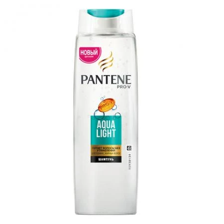 Фото Шампунь 250 мл, PANTENE (Пантин) "Aqua Light", легкий питательный, для тонких склонных к жирности волос