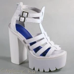 фото Jeffrey Campbell JEFFREY CAMPBELL белые босоножки женские FREEMA white