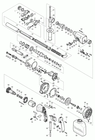 Фото Makita Кнопка стопора для HR2450/ перфоратор Makita HR2455 рис.( 78)